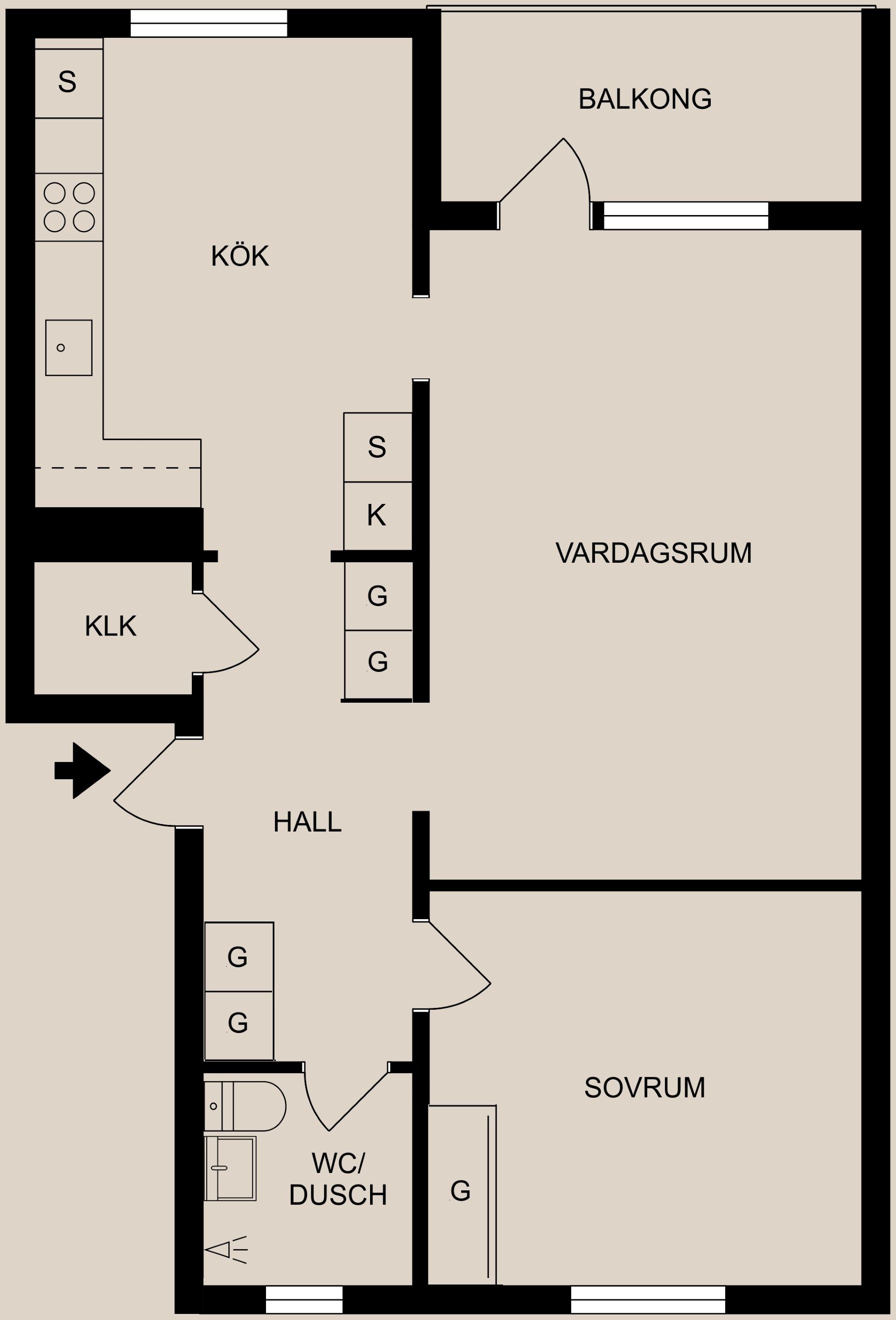 Bostadsrätt, Linköpingsvägen 10B, Sjövik, Finspång