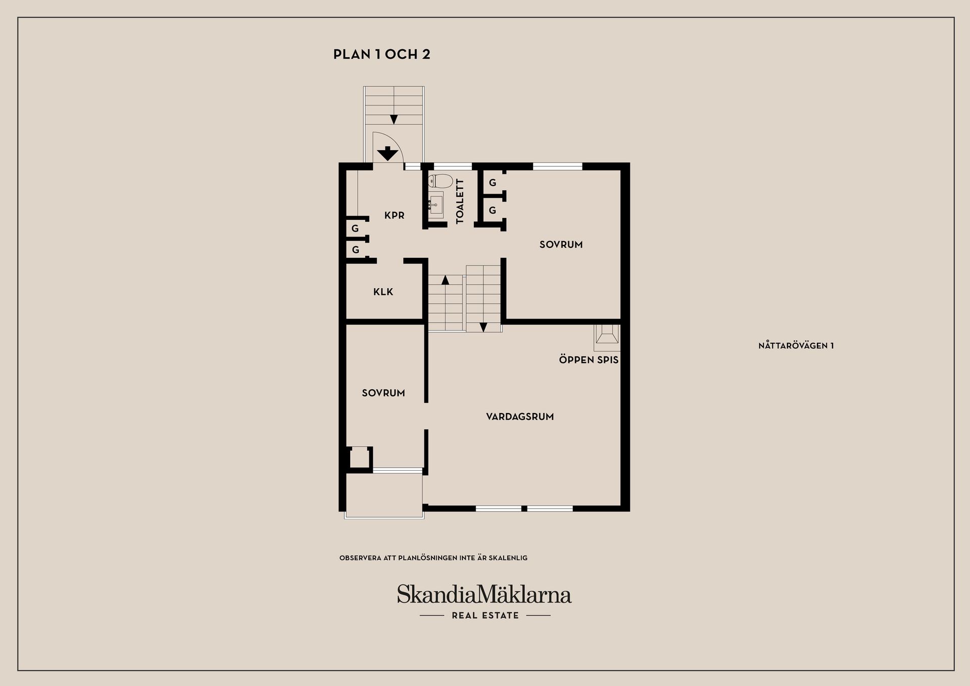 Radhus, Nåttarövägen 1, Högdalen, Stockholm