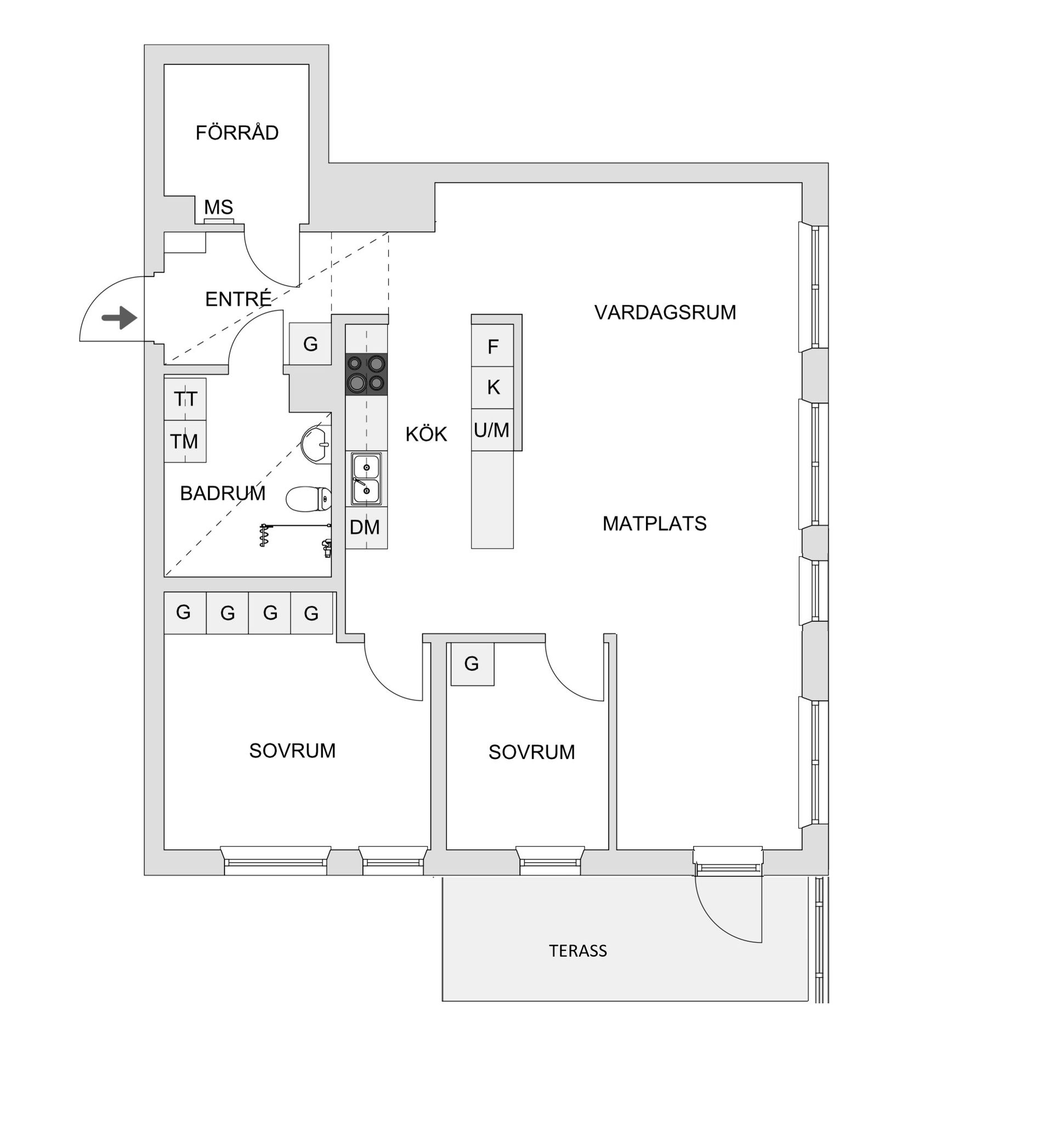 Bostadsrätt, Repslagargränd 3, Centrum, Skellefteå