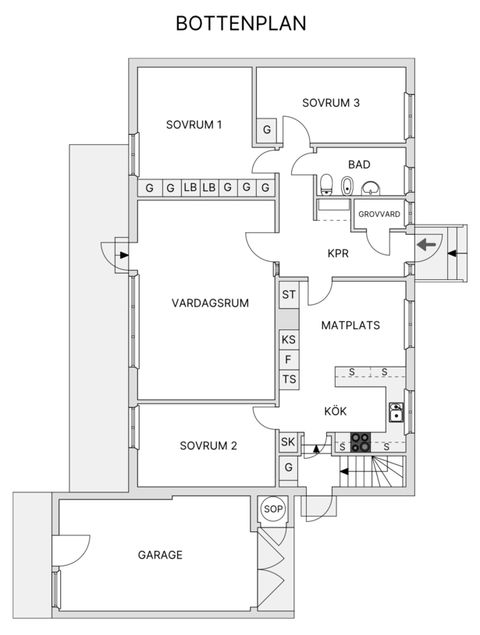 Villa, Gillesgatan 9, Näsbyn, Kalix