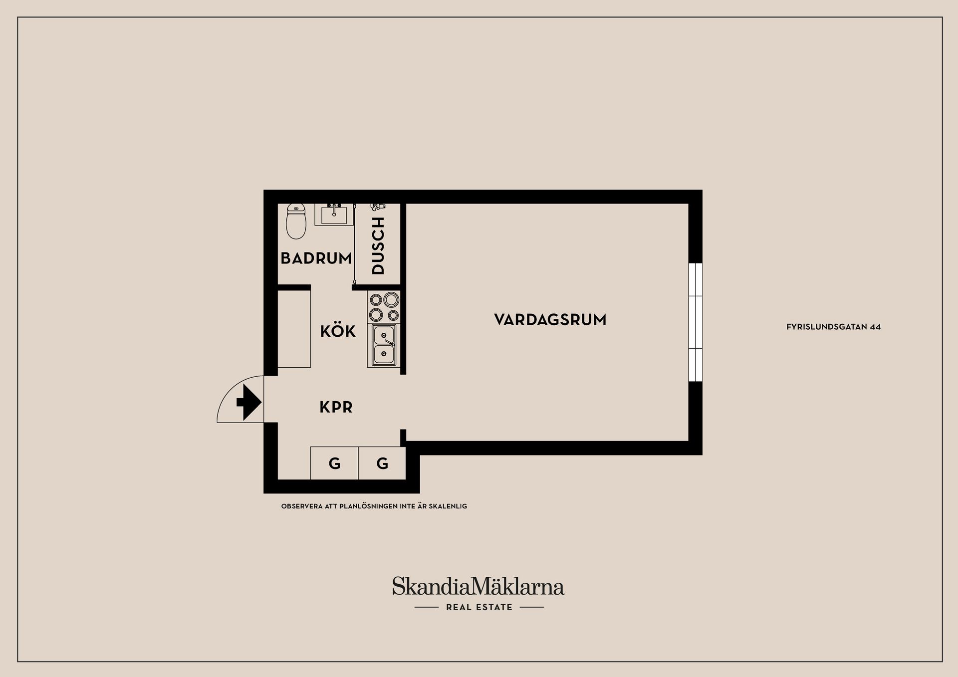 Bostadsrätt, Fyrislundsgatan 44, Årsta, Uppsala
