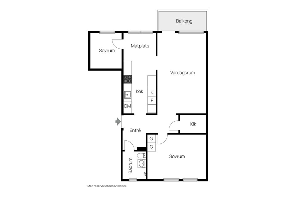 Bostadsrätt, Kyrkbacken 48B, Kyrkbacken, Ludvika