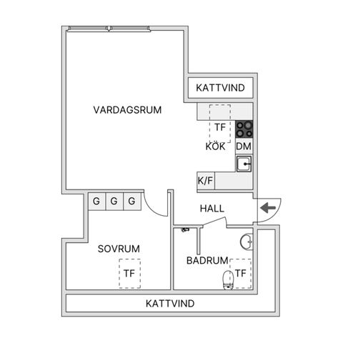 Bostadsrätt, Skördevägen 2, Centralt Öster, Halmstad