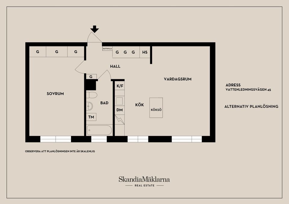 Bostadsrätt, Vattenledningsvägen 45, Gamla Midsommarkransen, Stockholm