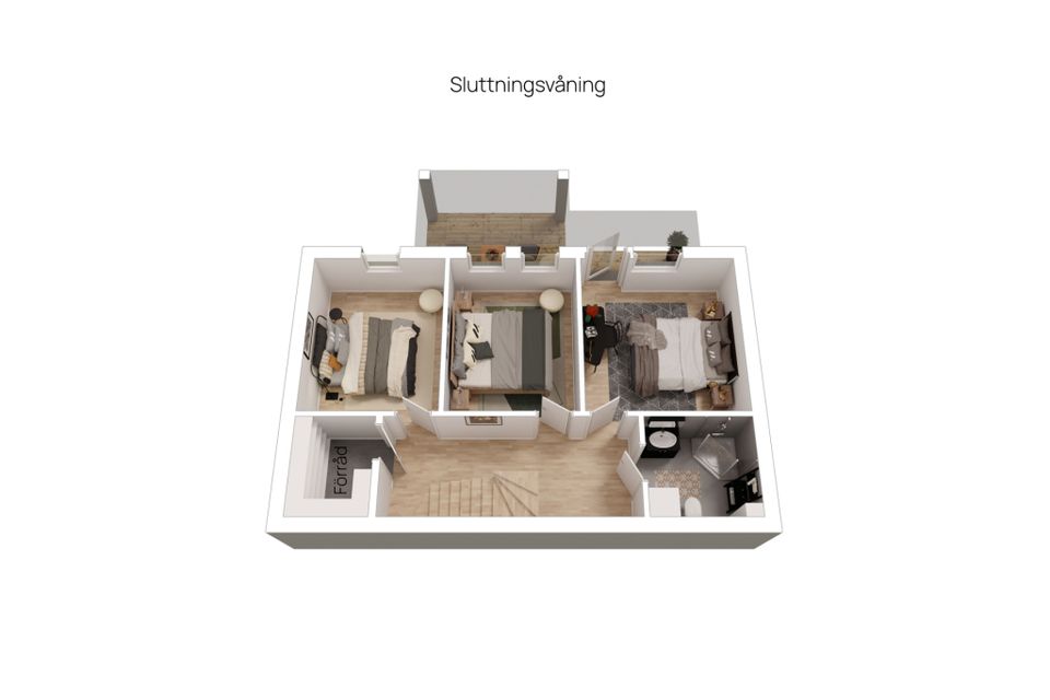 Radhus, Karlsborgsvägen 23, Märsta - Sundveda, Sigtuna