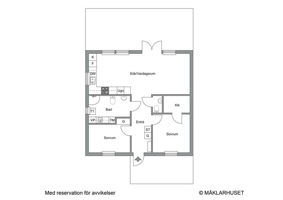 Radhus, Gammelgårdsvägen 22B, Svenstorp, Ängelholm