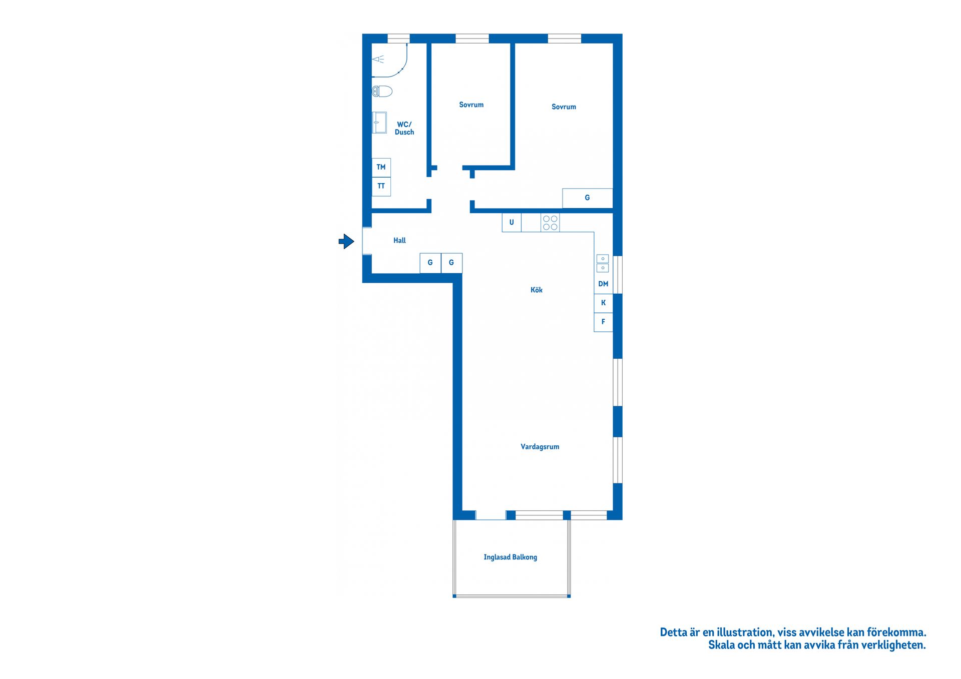 Bostadsrätt, Kapellgatan 7, Katrineholm Norr, Katrineholm