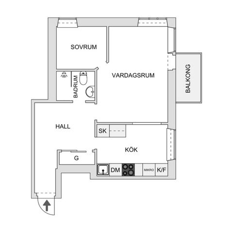 Bostadsrätt, Odengatan 2, Nedre Norrmalm, Borås