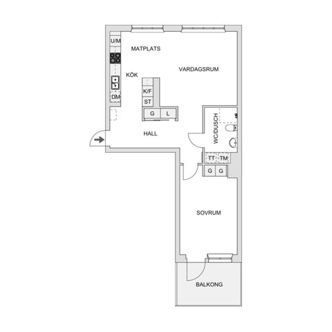 Bostadsrätt, Kvarnvägen 38C, Jakobsberg, Järfälla