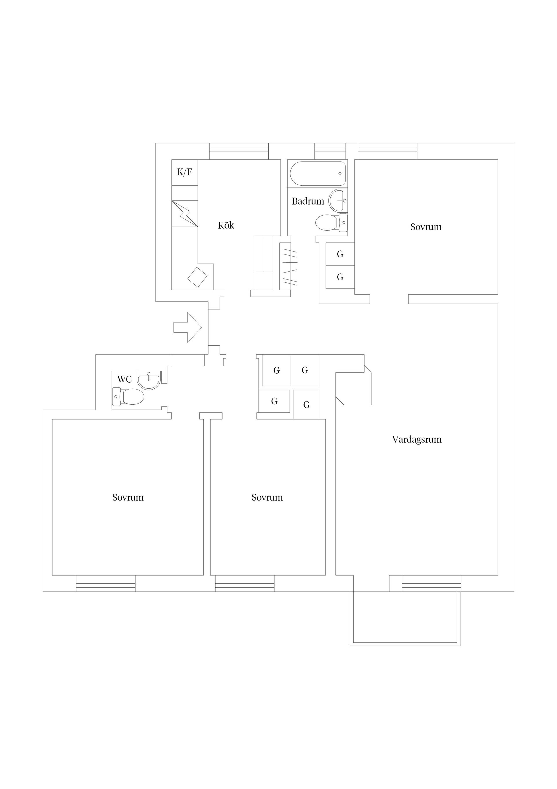 Bostadsrätt, Bredmansgatan 10A, Luthagen, Uppsala