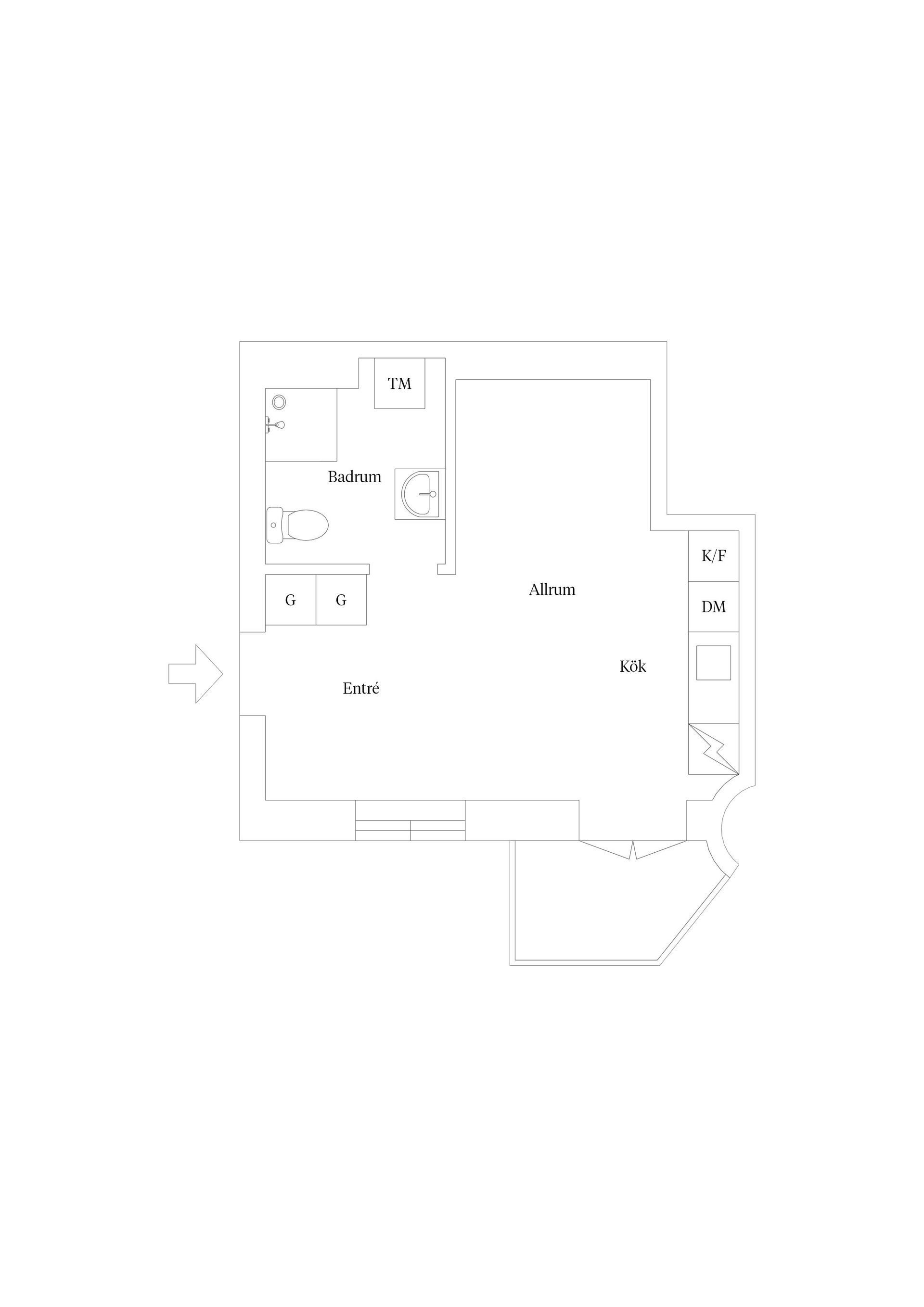 Bostadsrätt, Skolgatan 43B, Centrum Uppsala, Uppsala