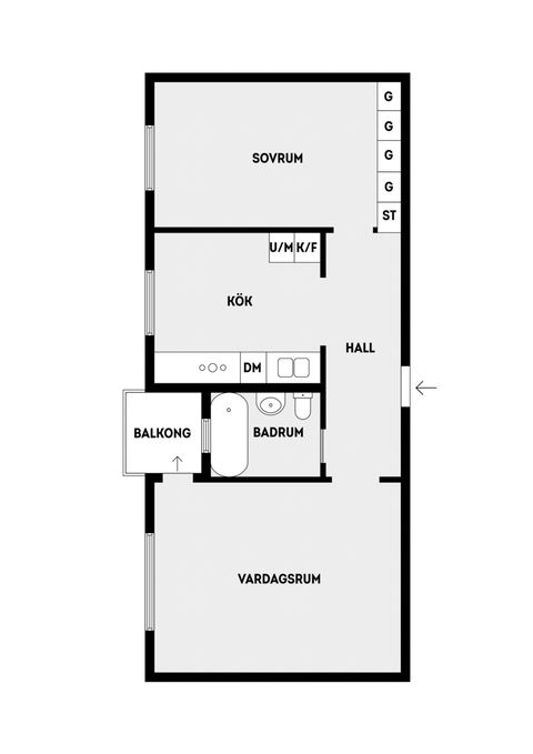 Bostadsrätt, Kryssarvägen 17, Näsbypark, Täby