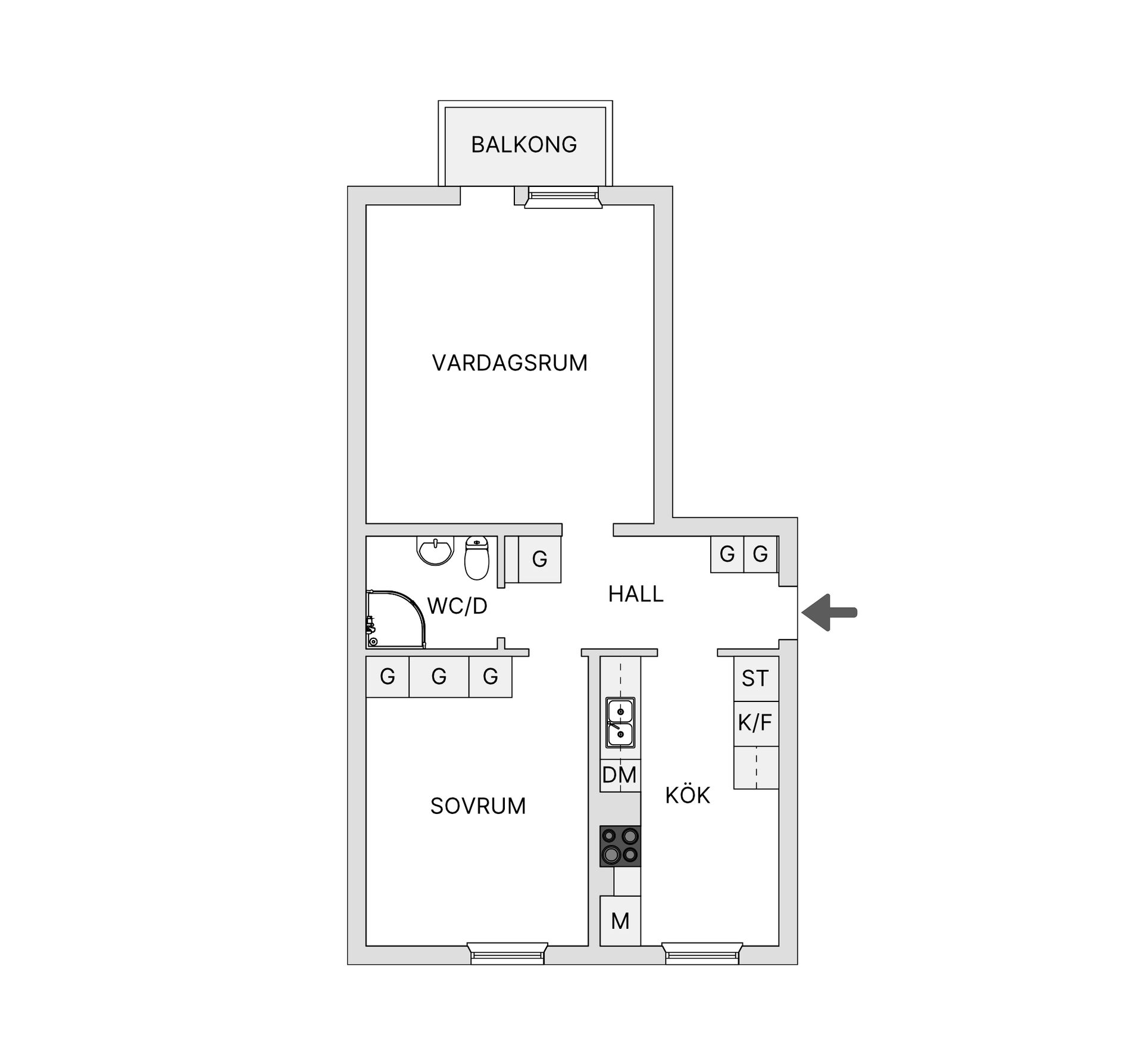 Bostadsrätt, Krokslätts parkgata 13, Krokslätt, Mölndal