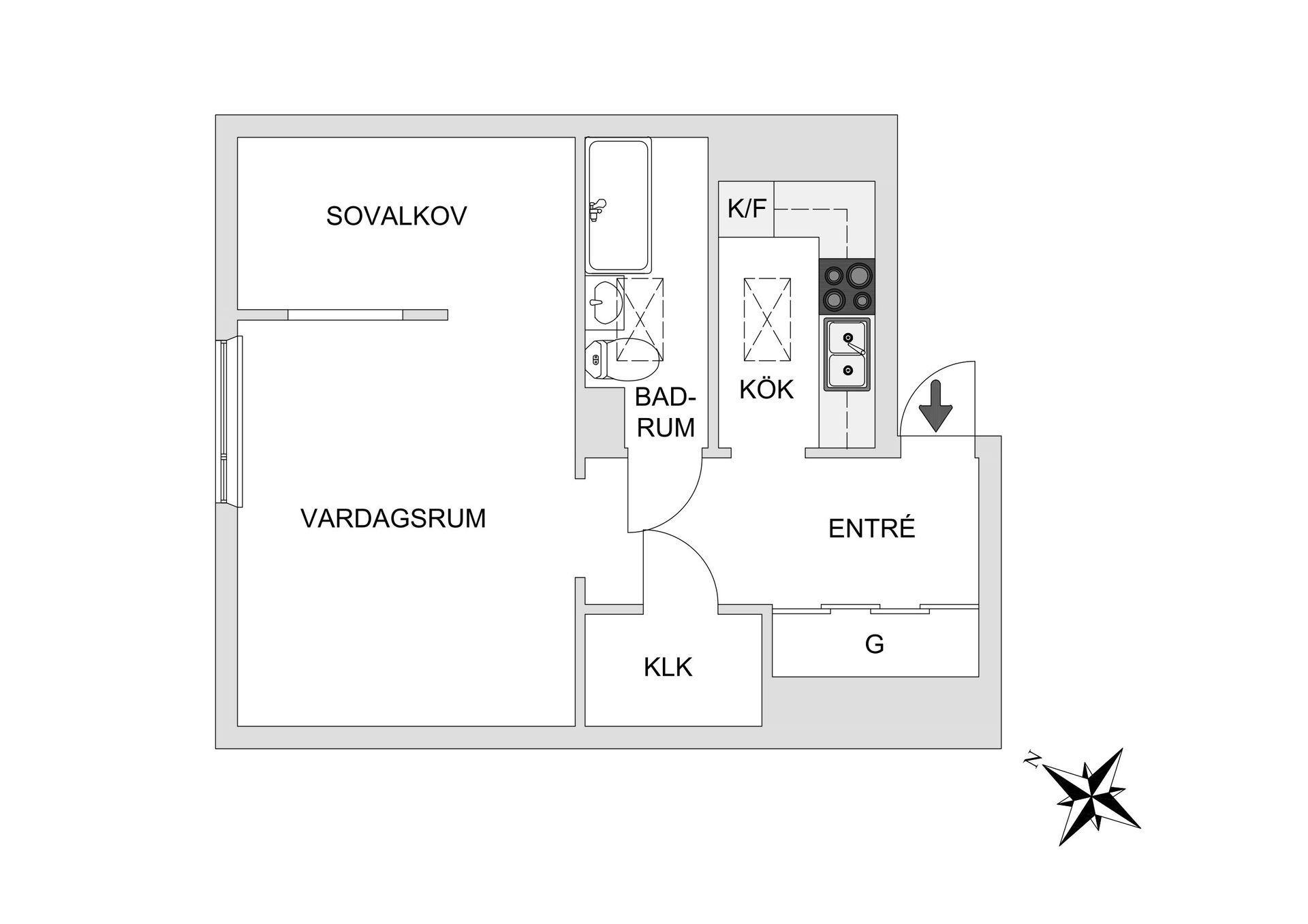 Bostadsrätt, Djäknegatan 3B, Bosgården, Mölndal