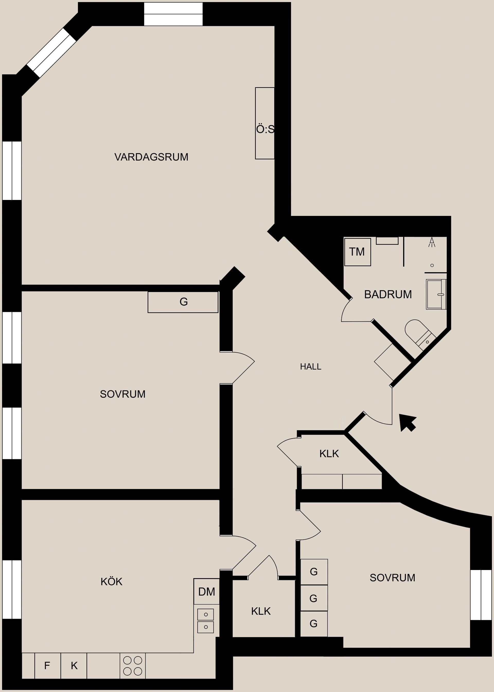 Bostadsrätt, S:t Persgatan 148C, Centralt, Öster, Norrköping
