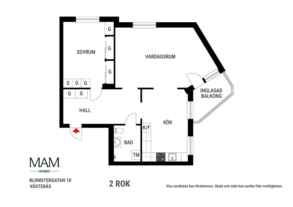 Bostadsrätt, Blomstergatan 10, Gideonsberg, Västerås