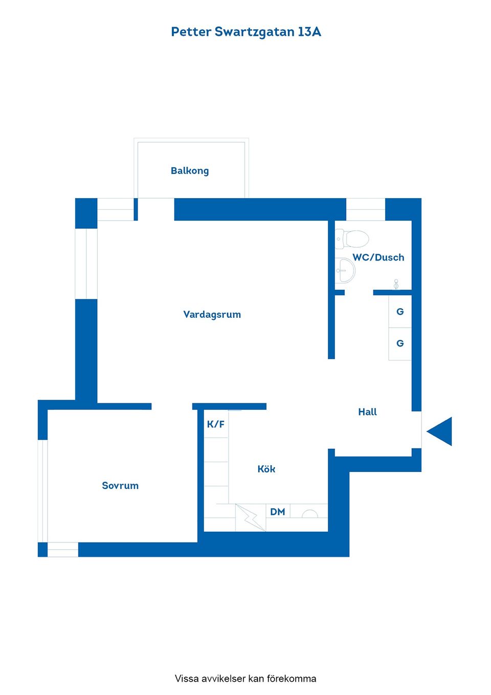 Bostadsrätt, Petter Swartzgatan 13A, Söder, Norrköping