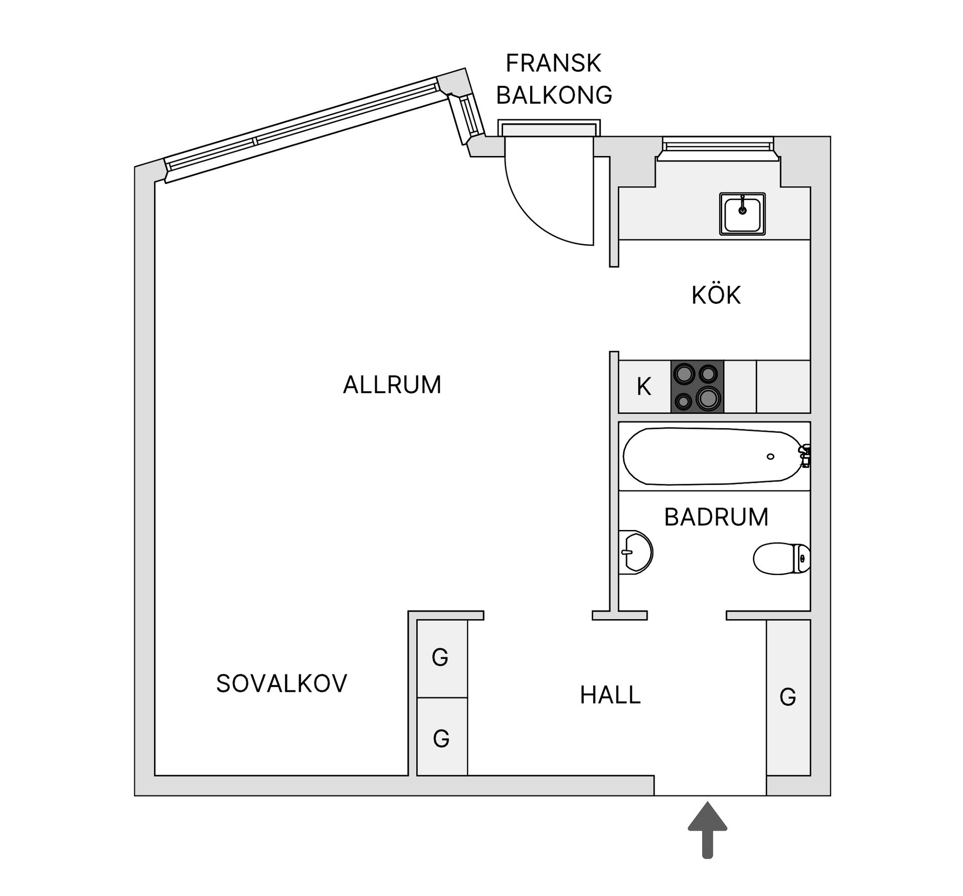Bostadsrätt, Kocksgatan 51, Södermalm - SoFo, Stockholm