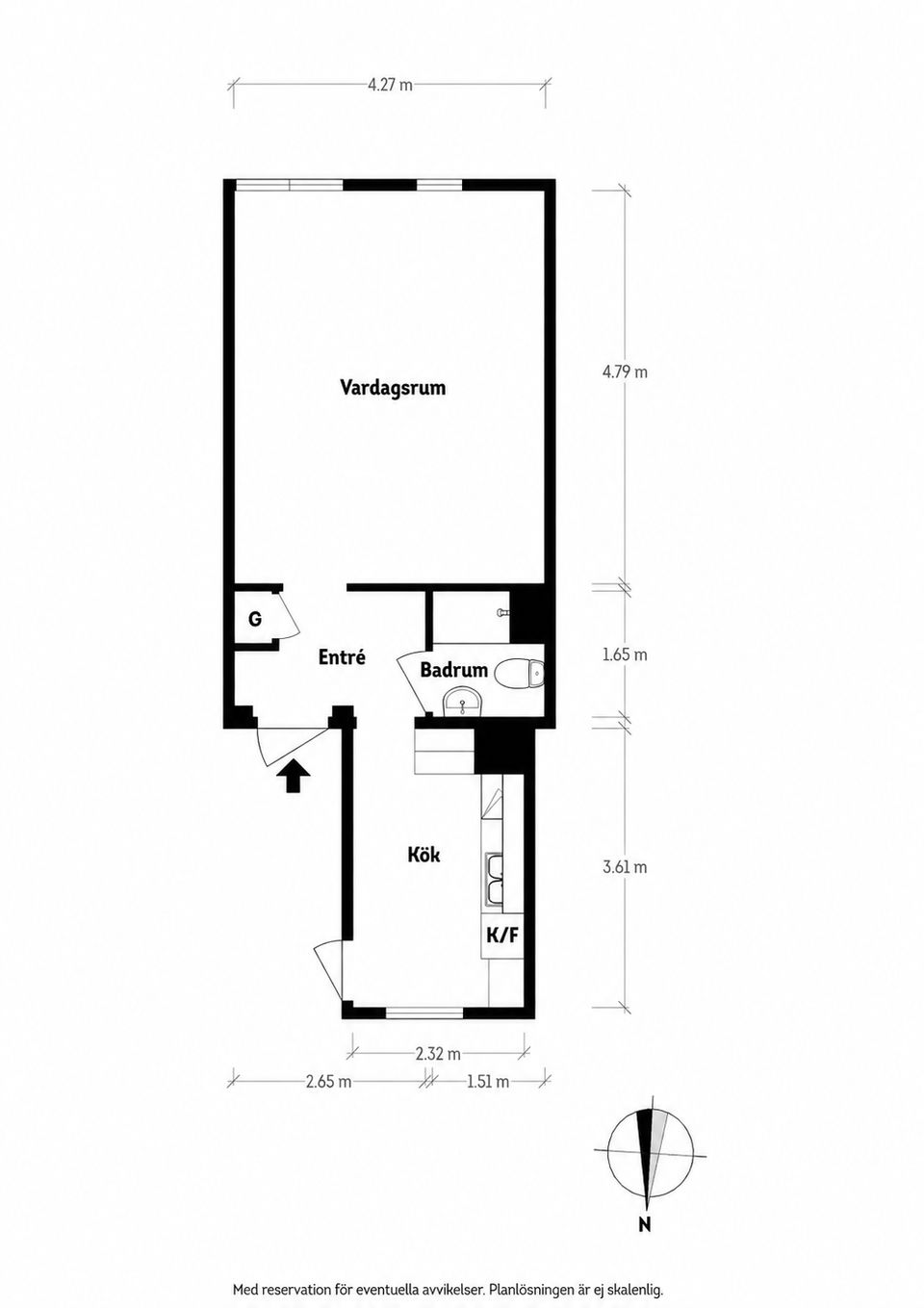 Bostadsrätt, Sulitelmagatan 1C, Strömmensberg, Göteborg