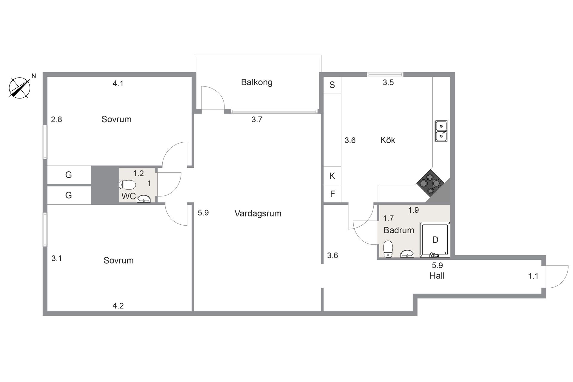 Bostadsrätt, Nygatan 3, Centrum, Trollhättan
