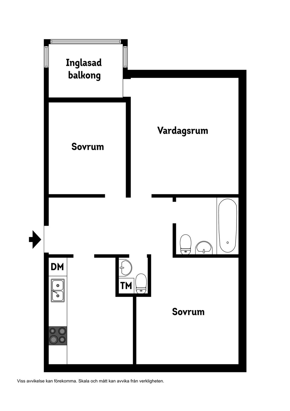 Bostadsrätt, Norregatan 3, Centralt, Sölvesborg