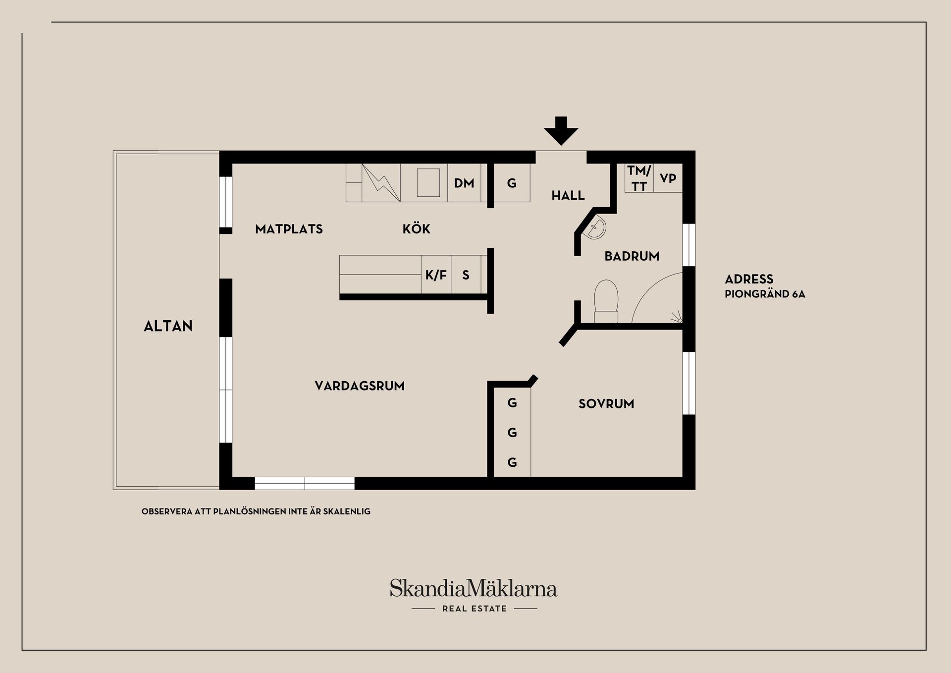 Bostadsrätt, Piongränd 6A, Eknäs, Nacka