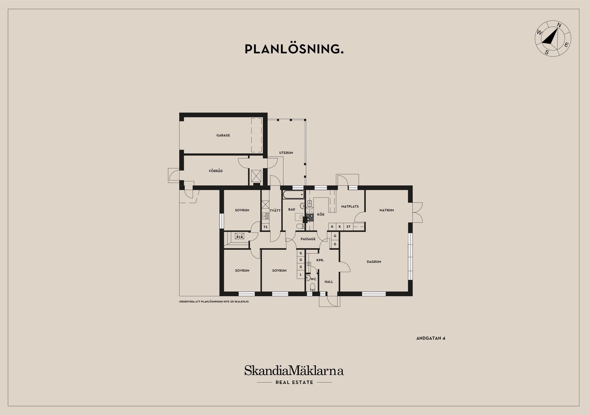 Villa, Andgatan 4, Strandhusen, Lomma