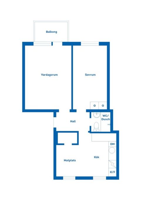 Bostadsrätt, Sörbygatan 82C, 2tr, Brynäs, Gävle