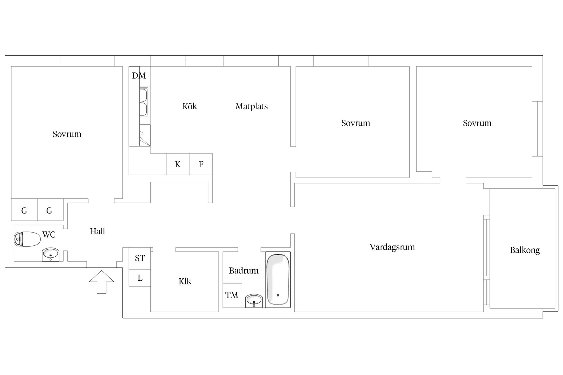 Bostadsrätt, Bangatan 45, Nordanby, Västerås