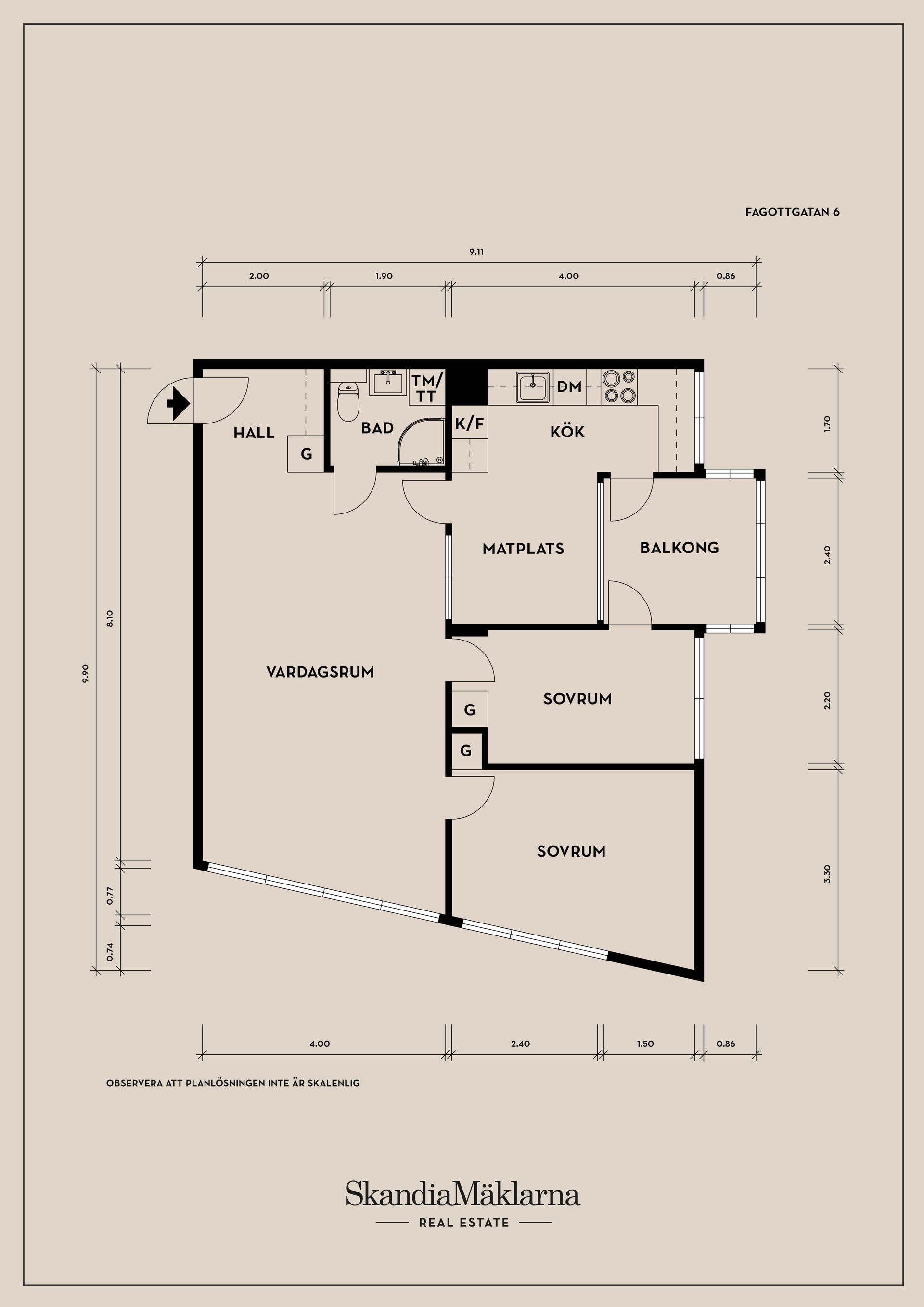 Bostadsrätt, Fagottgatan 6, Ruddalen, Göteborg
