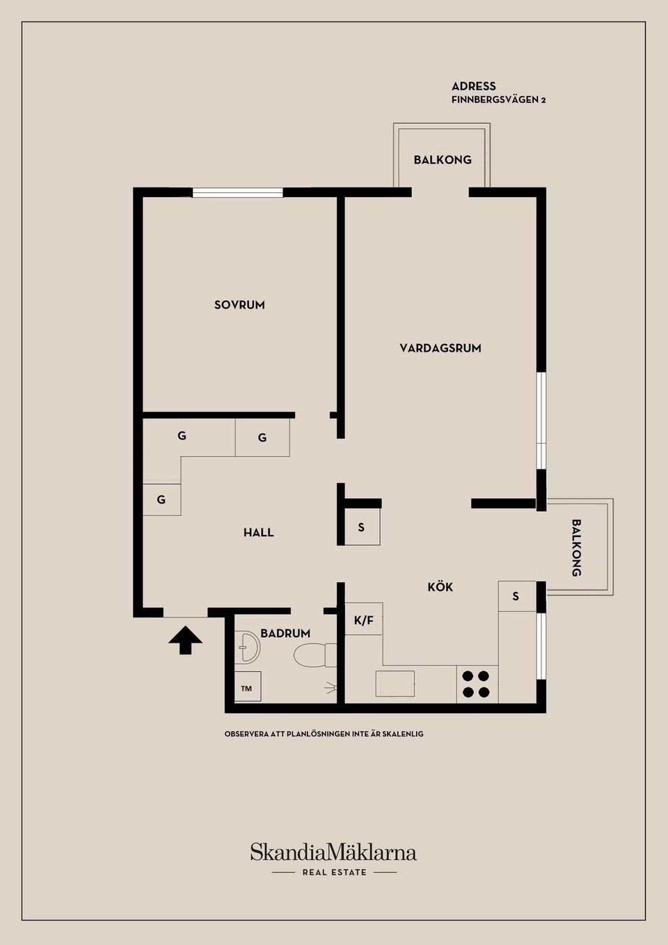 Bostadsrätt, Finnbergsvägen 2, Finnberget, Nacka