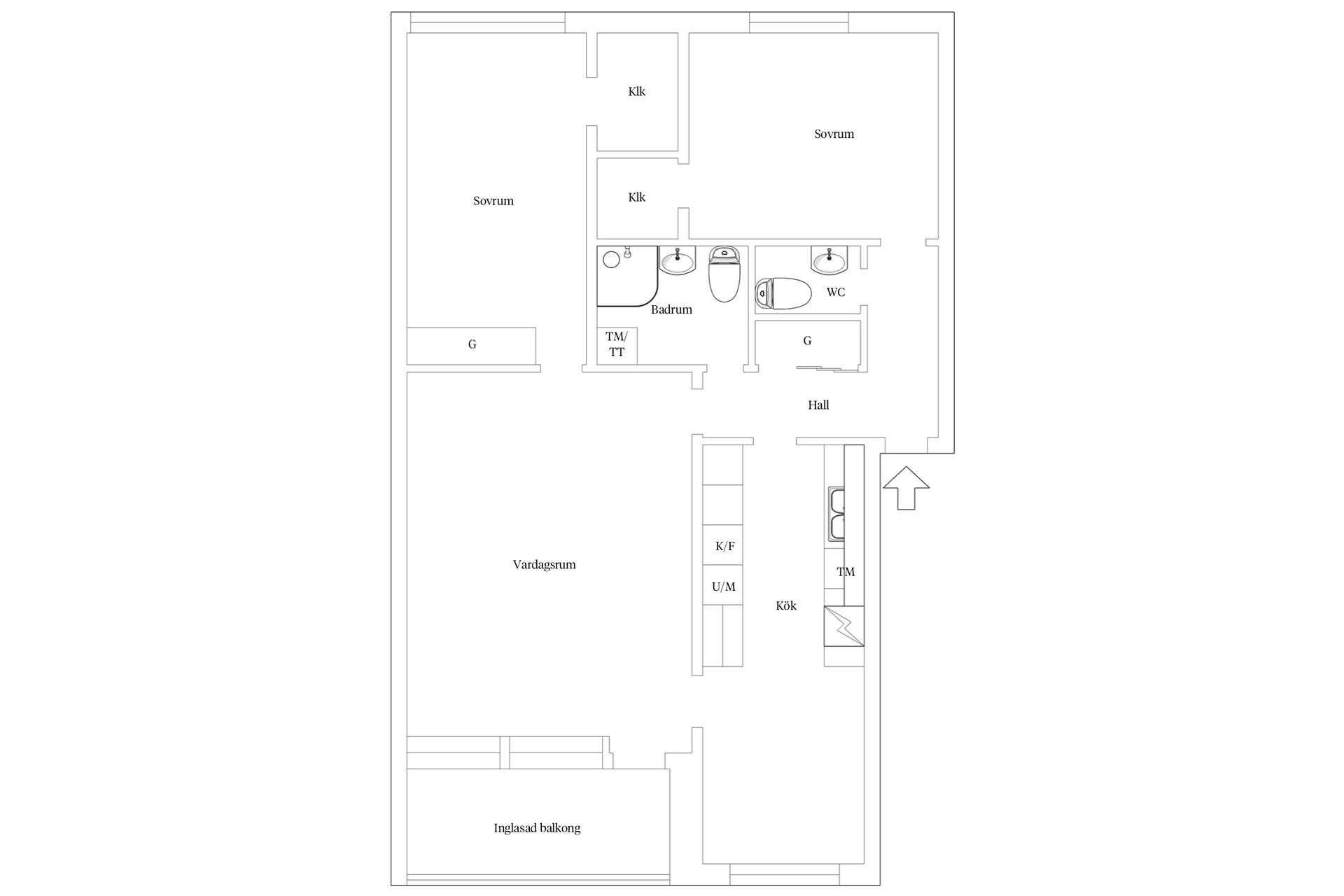 Bostadsrätt, Kung Karls väg 3A, Kungahusen, Trelleborg