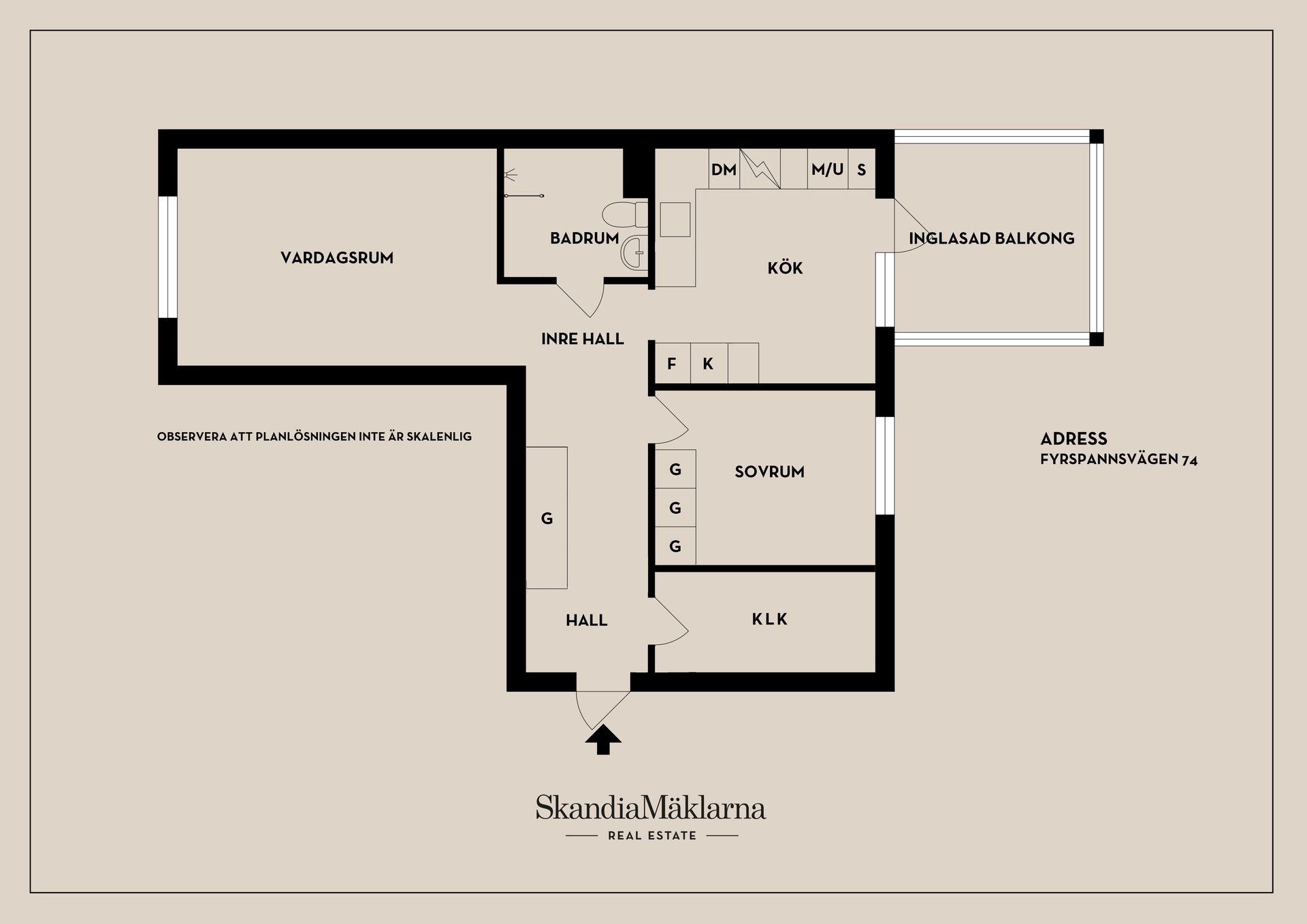 Bostadsrätt, Fyrspannsvägen 74, Jarlaberg, Nacka