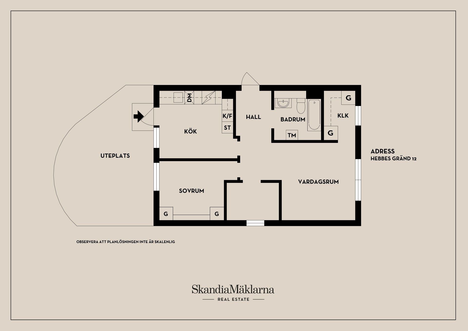 Bostadsrätt, Hebbes gränd 12, Järla Sjö, Nacka
