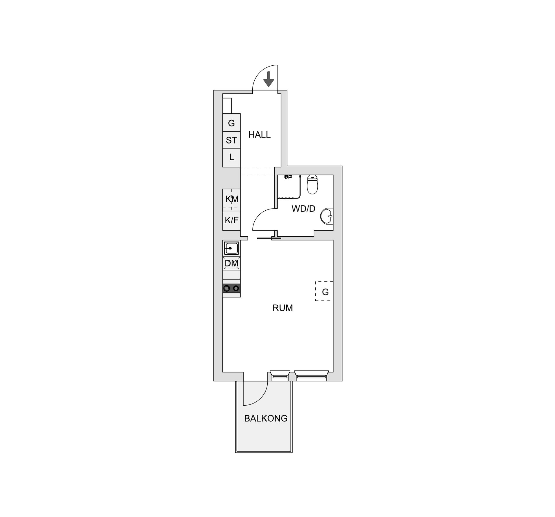 Bostadsrätt, Åby allé 1B, Centrum, Vallentuna