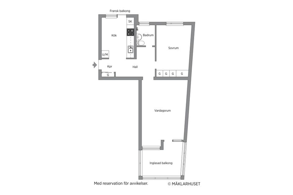 Bostadsrätt, Kungsvägen 24, Sundsvall