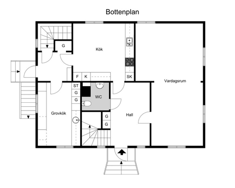 Villa, Sockertoppsvägen 3, Korsberga, Hjo