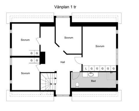 Villa, Sockertoppsvägen 3, Korsberga, Hjo