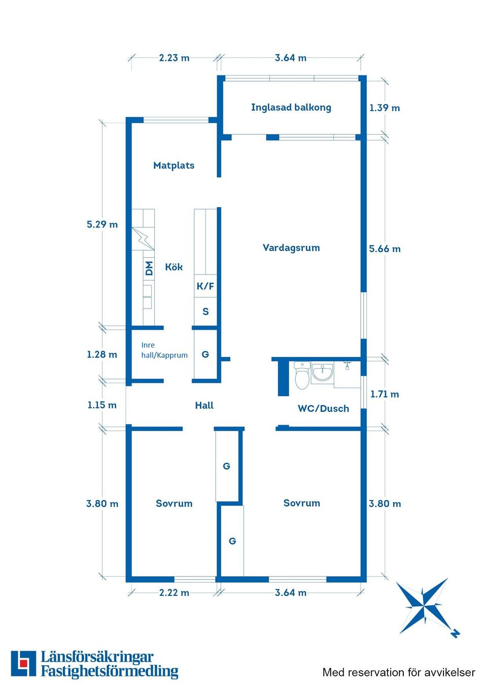 Bostadsrätt, Lorentz Perssons Gata 7A, 2 vån, Centralt, Vadstena
