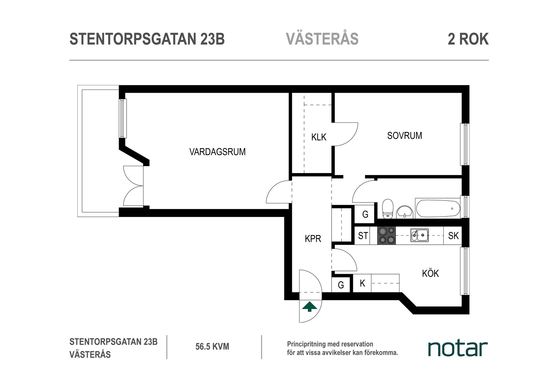 Bostadsrätt, Stentorpsgatan 23B, Malmaberg, Västerås