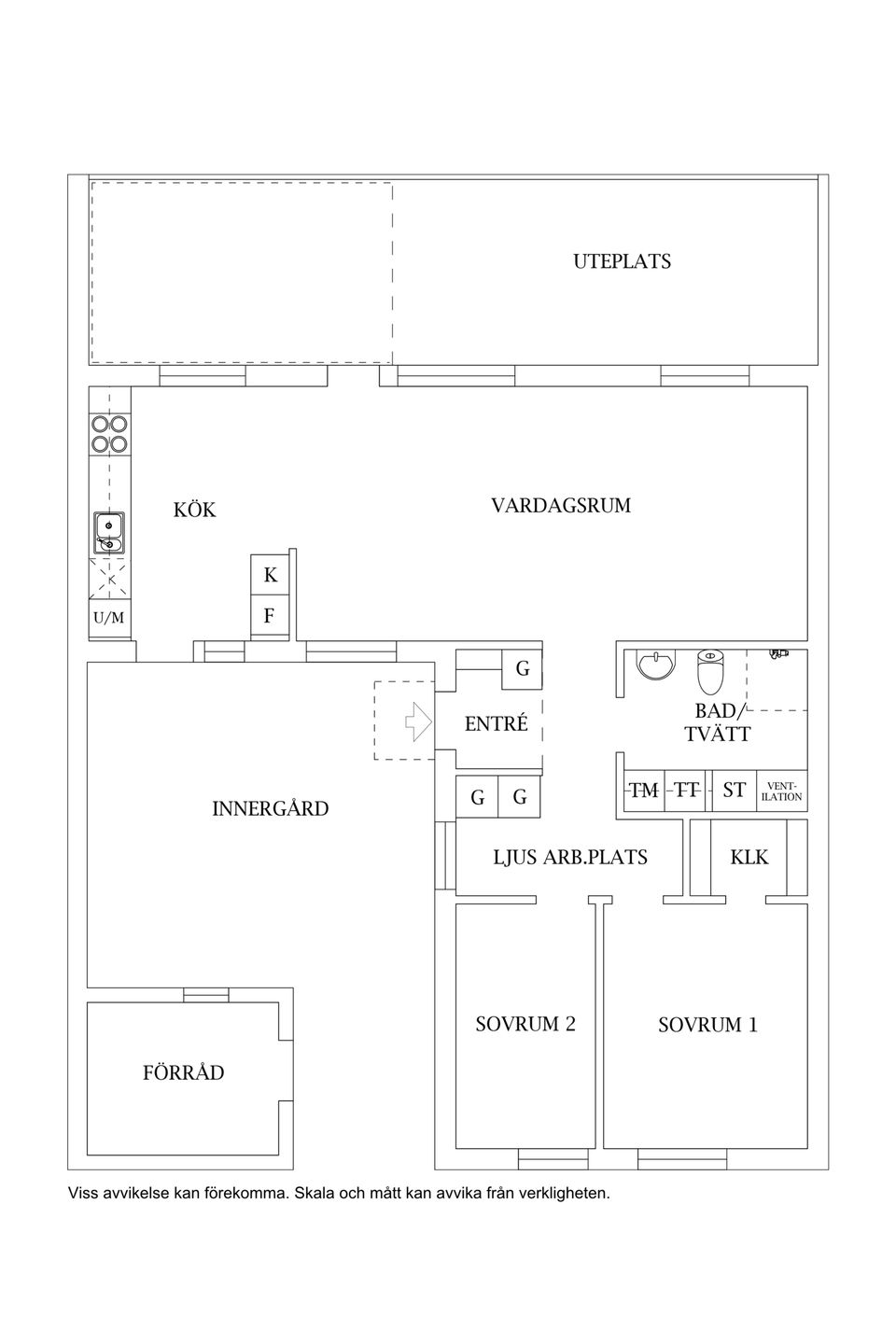 Radhus, Bergsbigatan 2B, Herralyckan, Ulricehamn