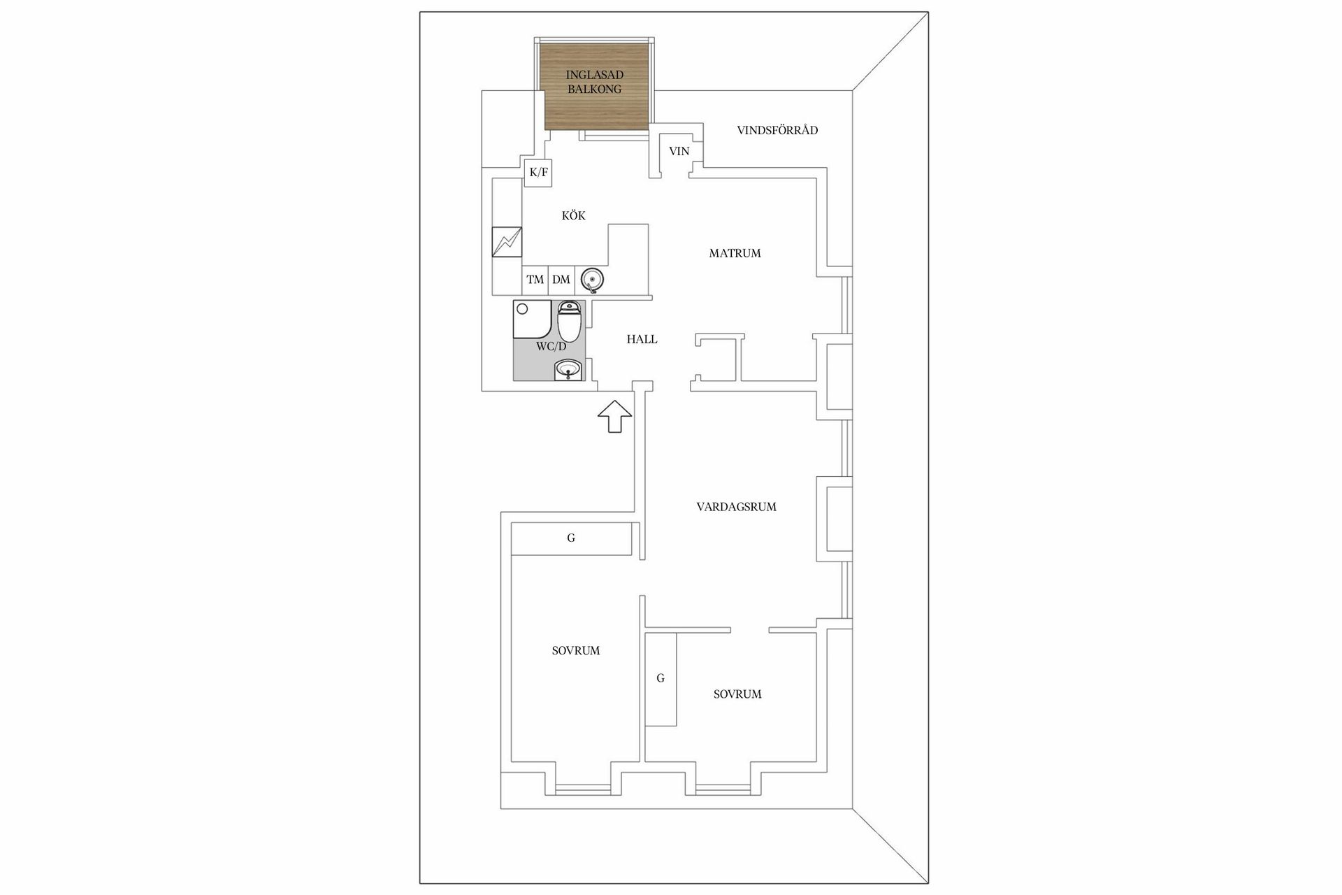 Bostadsrätt, Industrigatan 7B, Slättäng, Lomma