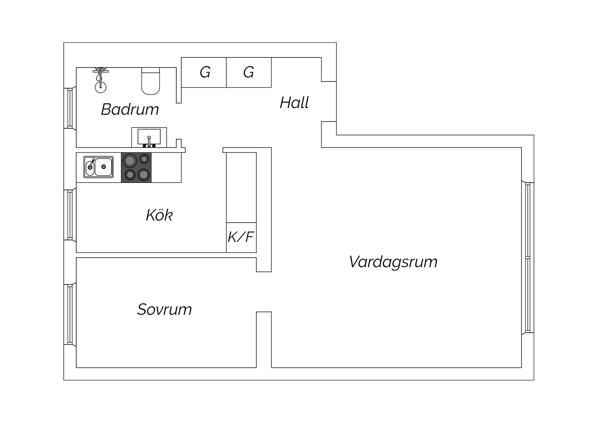 Bostadsrätt, Johan printz väg 32, Hammarbyhöjden, Stockholm