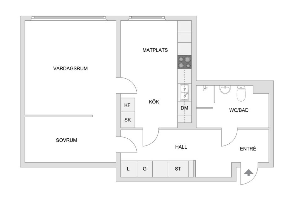 Bostadsrätt, Aspnäsvägen 34, 1tr, Jakobsberg, Järfälla