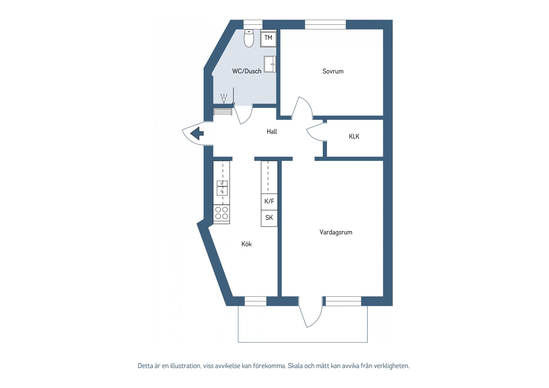 Bostadsrätt, Idrottsvägen 23C, Örbyhus, Tierp
