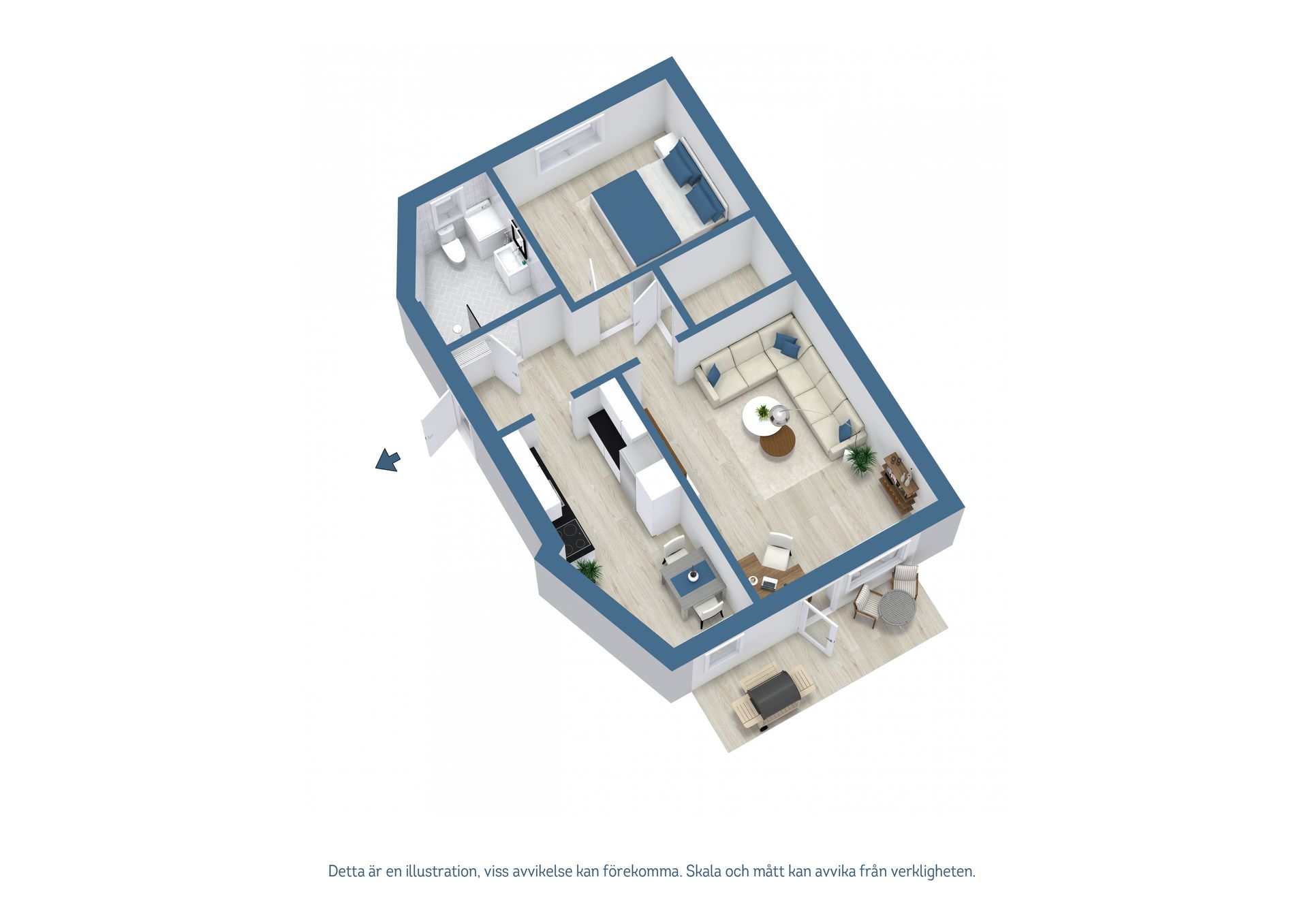 Bostadsrätt, Idrottsvägen 23C, Örbyhus, Tierp