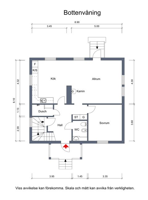 Villa, Karlsbäck 180, Karlsbäck, Bjurholm