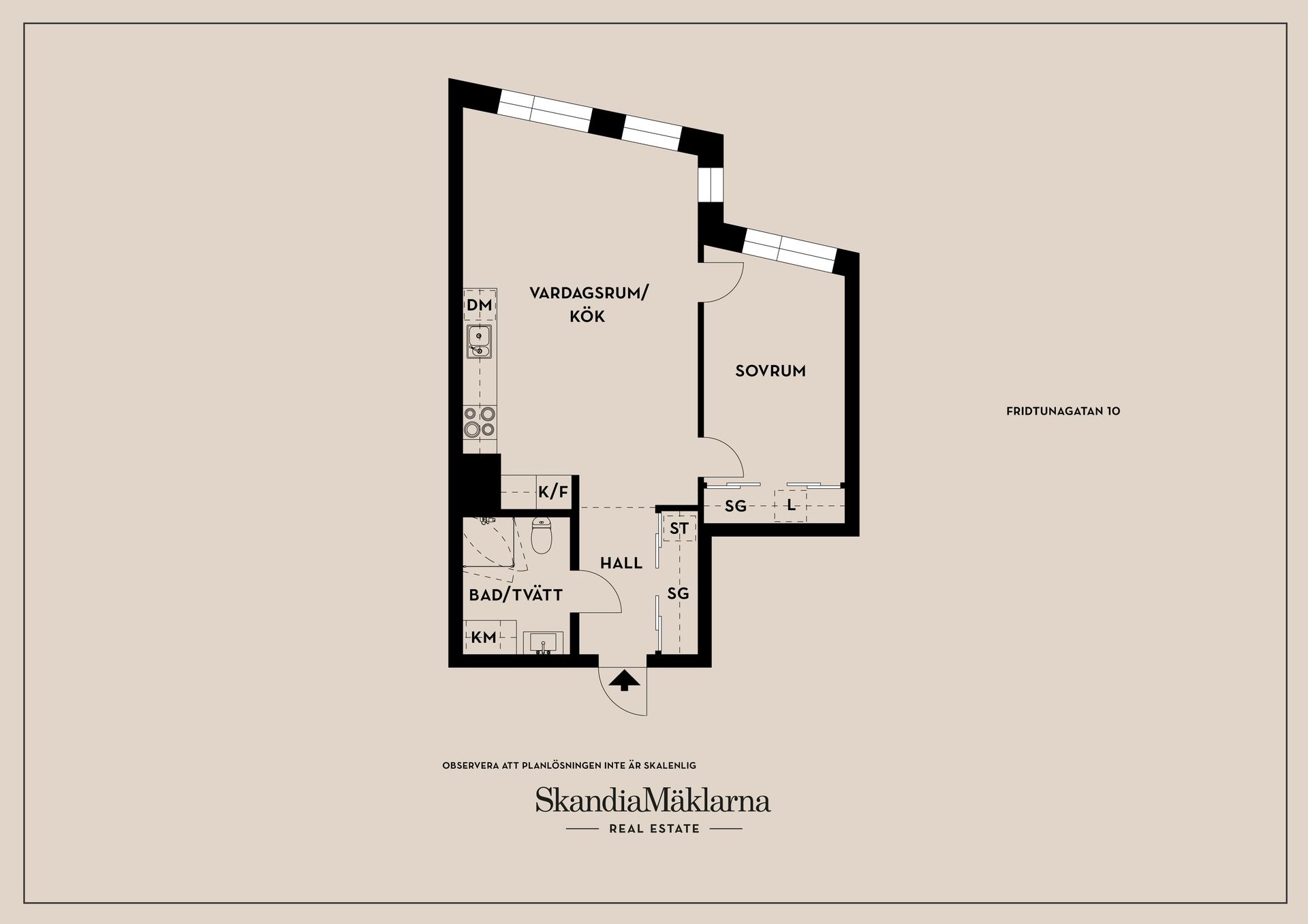 Bostadsrätt, Fridtunagatan 10, Valla/Centralt, Linköping