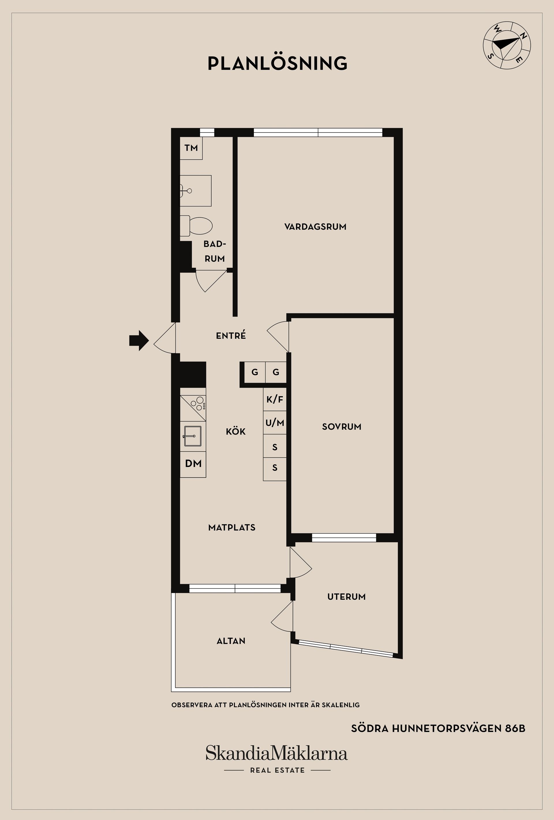 Bostadsrätt, Södra Hunnetorpsvägen 86B, Adolfsberg, Helsingborg