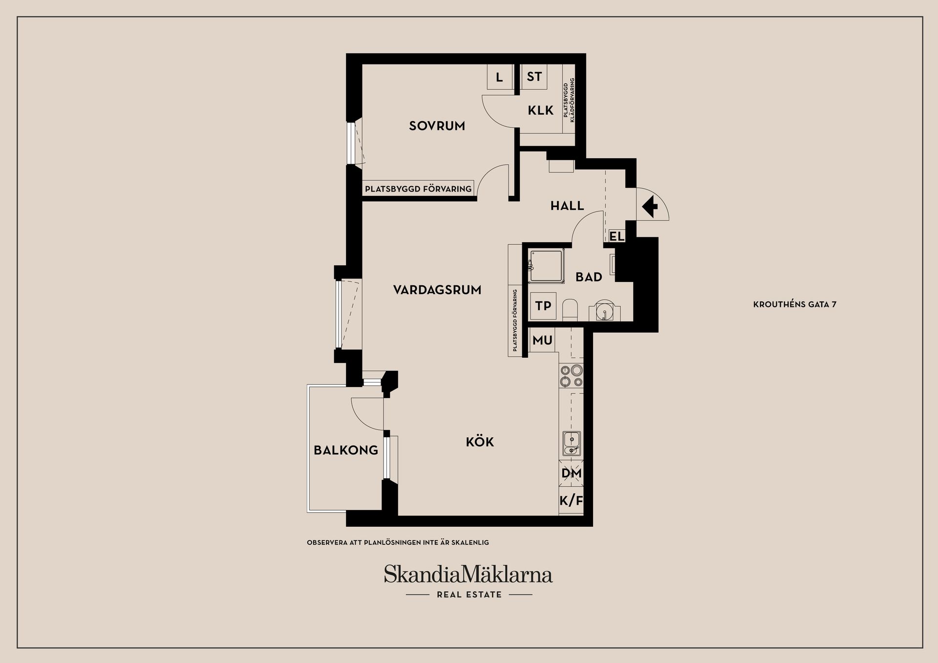 Bostadsrätt, Krouthéns gata 7, Övre Vasastaden/Centralt, Linköping
